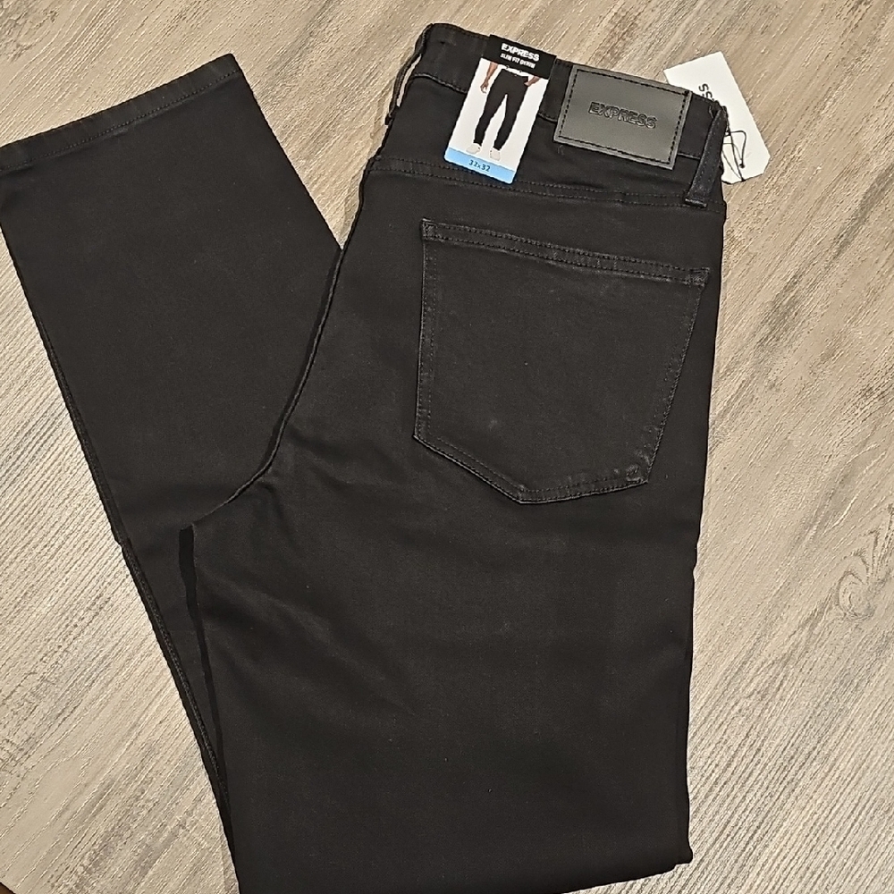 Express Men's Black Skinny Jeans
